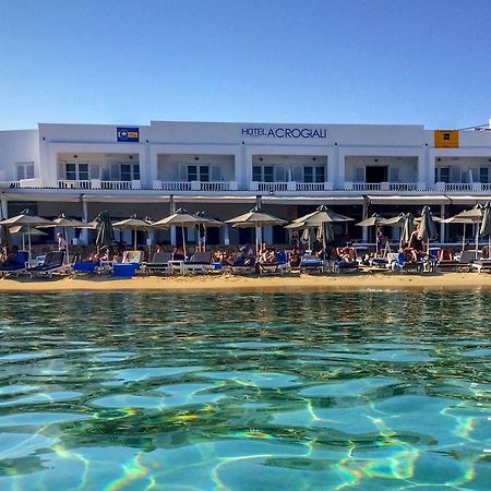Acrogiali Beachfront Hotel Mykonos Platys Gialos  Ngoại thất bức ảnh