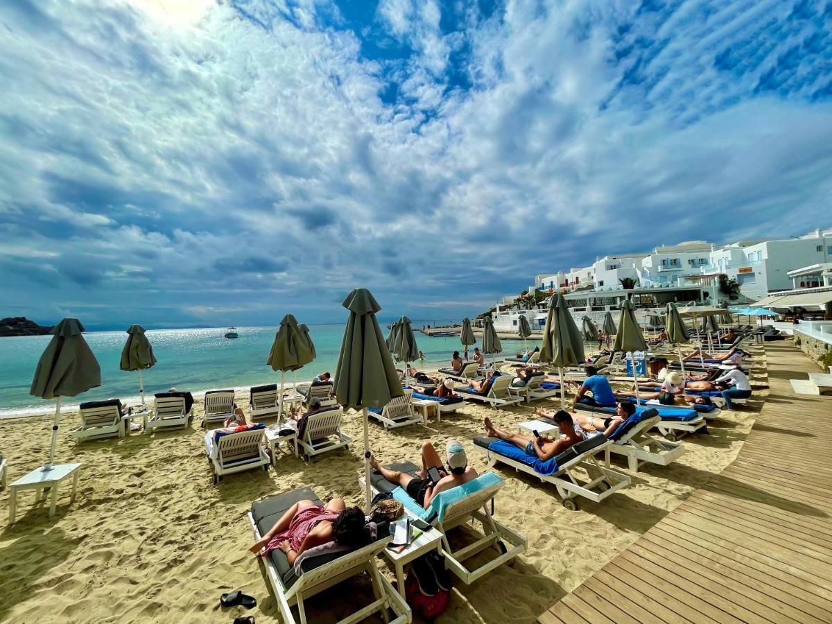 Acrogiali Beachfront Hotel Mykonos Platys Gialos  Ngoại thất bức ảnh