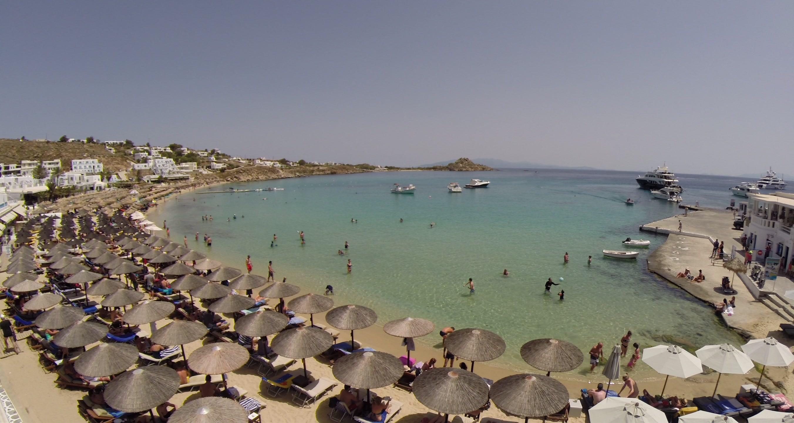 Acrogiali Beachfront Hotel Mykonos Platys Gialos  Ngoại thất bức ảnh