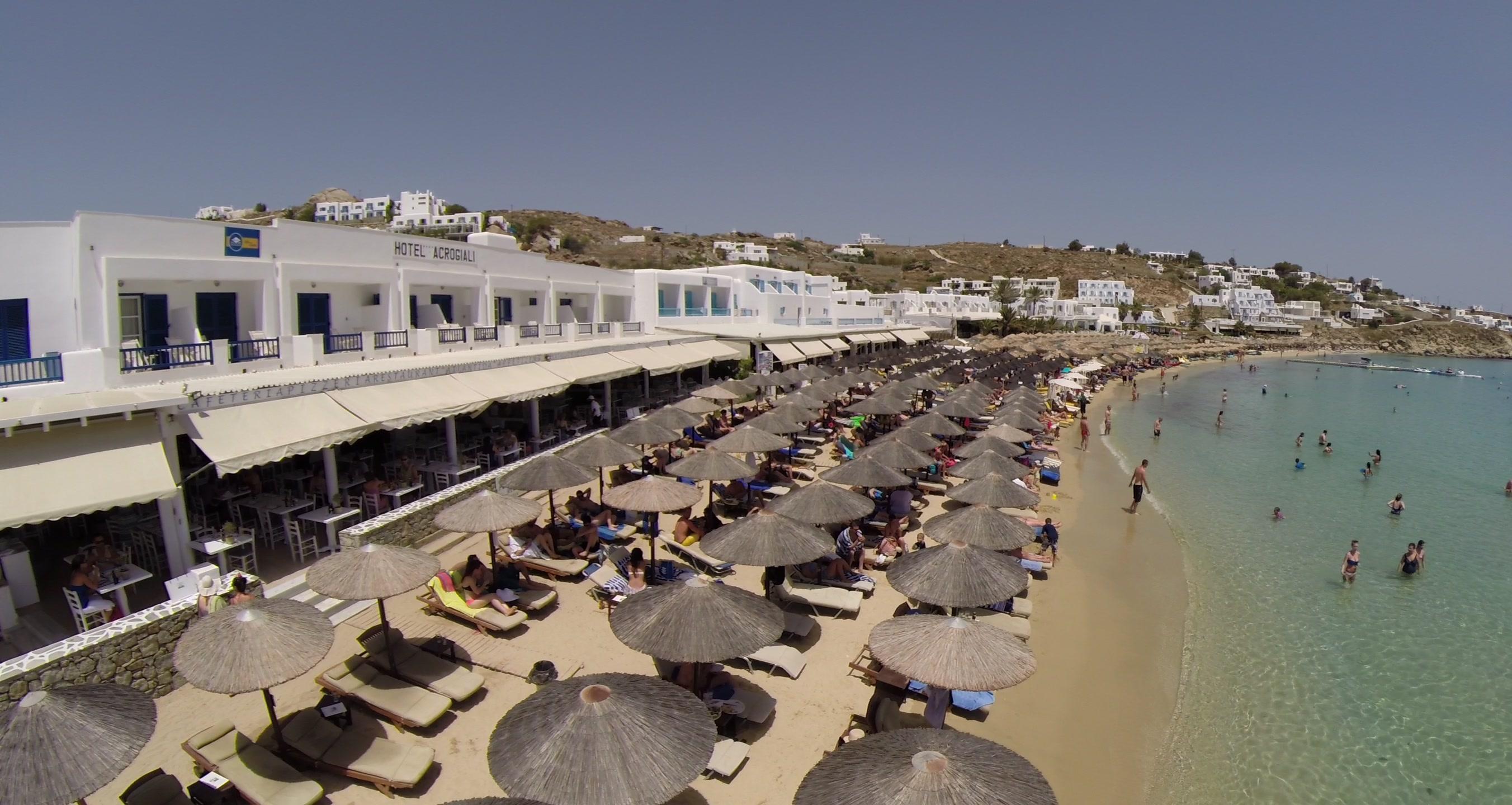 Acrogiali Beachfront Hotel Mykonos Platys Gialos  Ngoại thất bức ảnh