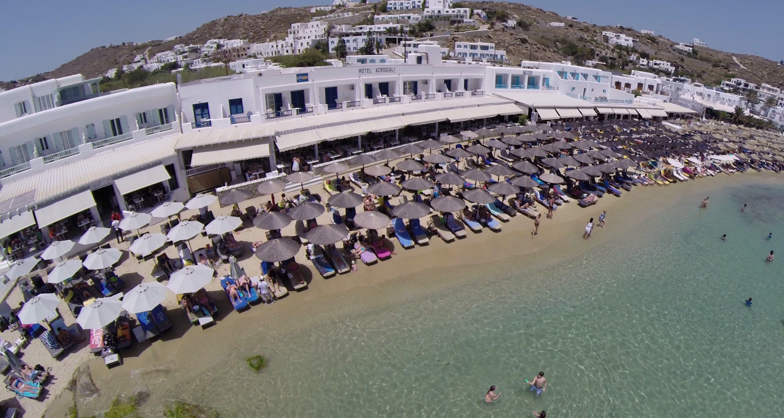 Acrogiali Beachfront Hotel Mykonos Platys Gialos  Ngoại thất bức ảnh