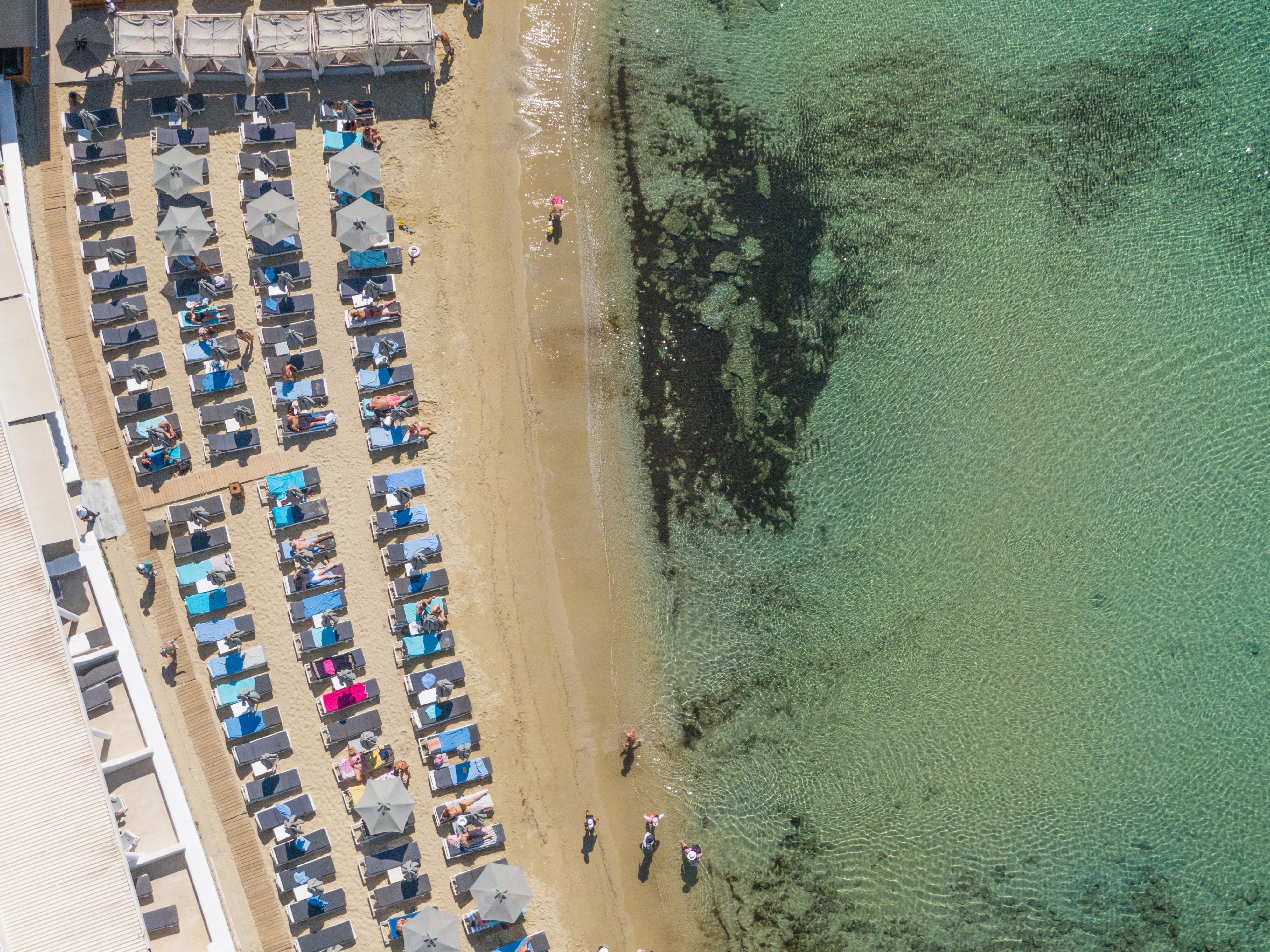 Acrogiali Beachfront Hotel Mykonos Platys Gialos  Ngoại thất bức ảnh