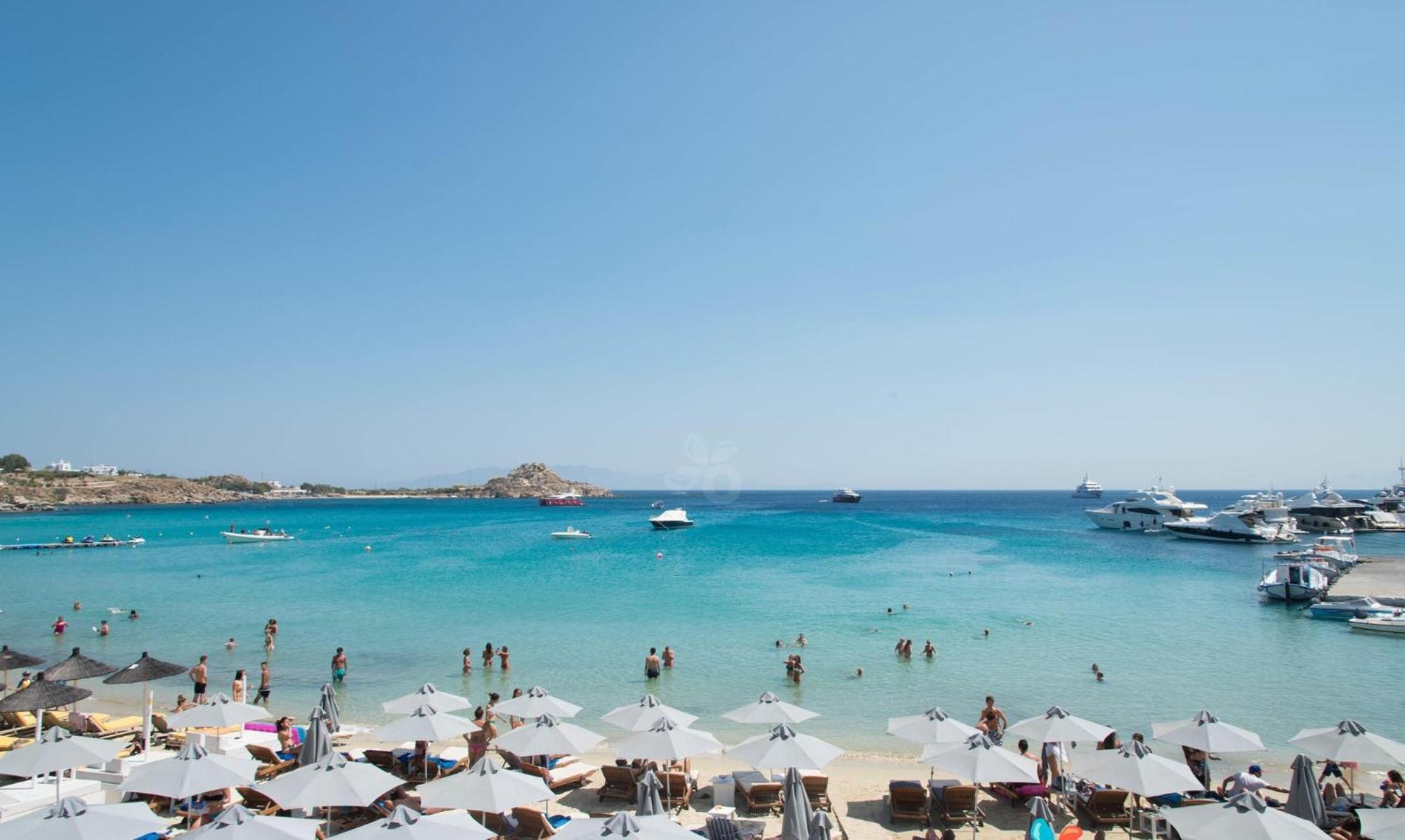 Acrogiali Beachfront Hotel Mykonos Platys Gialos  Ngoại thất bức ảnh
