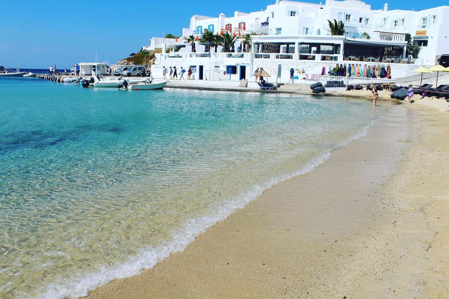 Acrogiali Beachfront Hotel Mykonos Platys Gialos  Ngoại thất bức ảnh