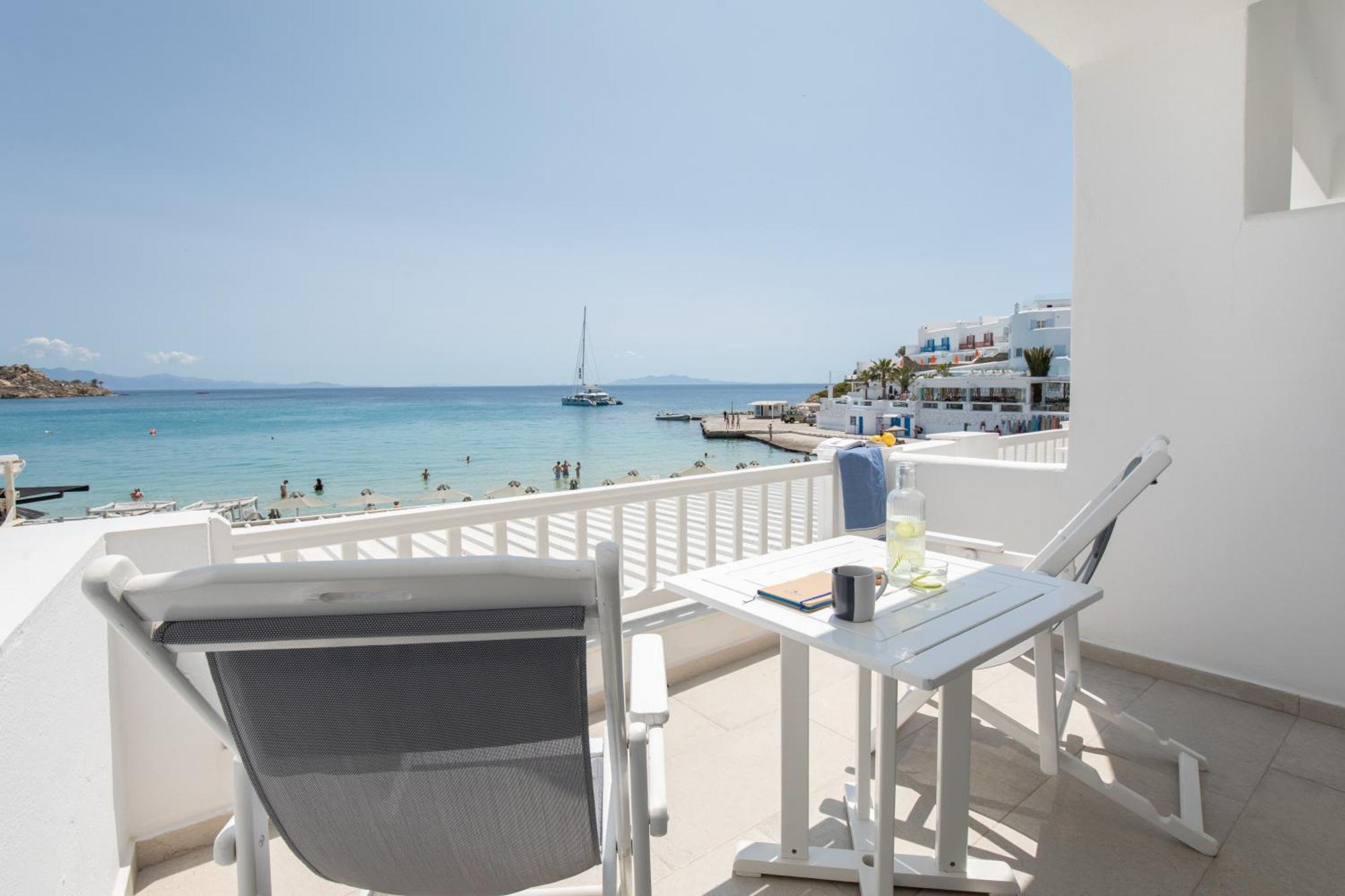Acrogiali Beachfront Hotel Mykonos Platys Gialos  Ngoại thất bức ảnh