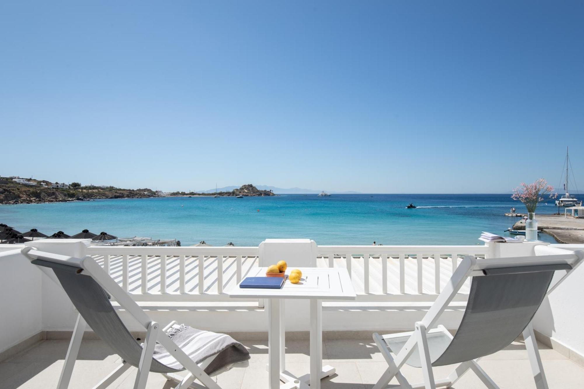 Acrogiali Beachfront Hotel Mykonos Platys Gialos  Ngoại thất bức ảnh