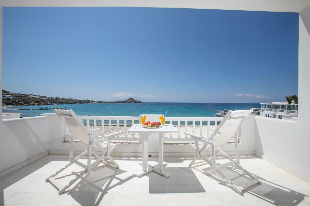 Acrogiali Beachfront Hotel Mykonos Platys Gialos  Ngoại thất bức ảnh