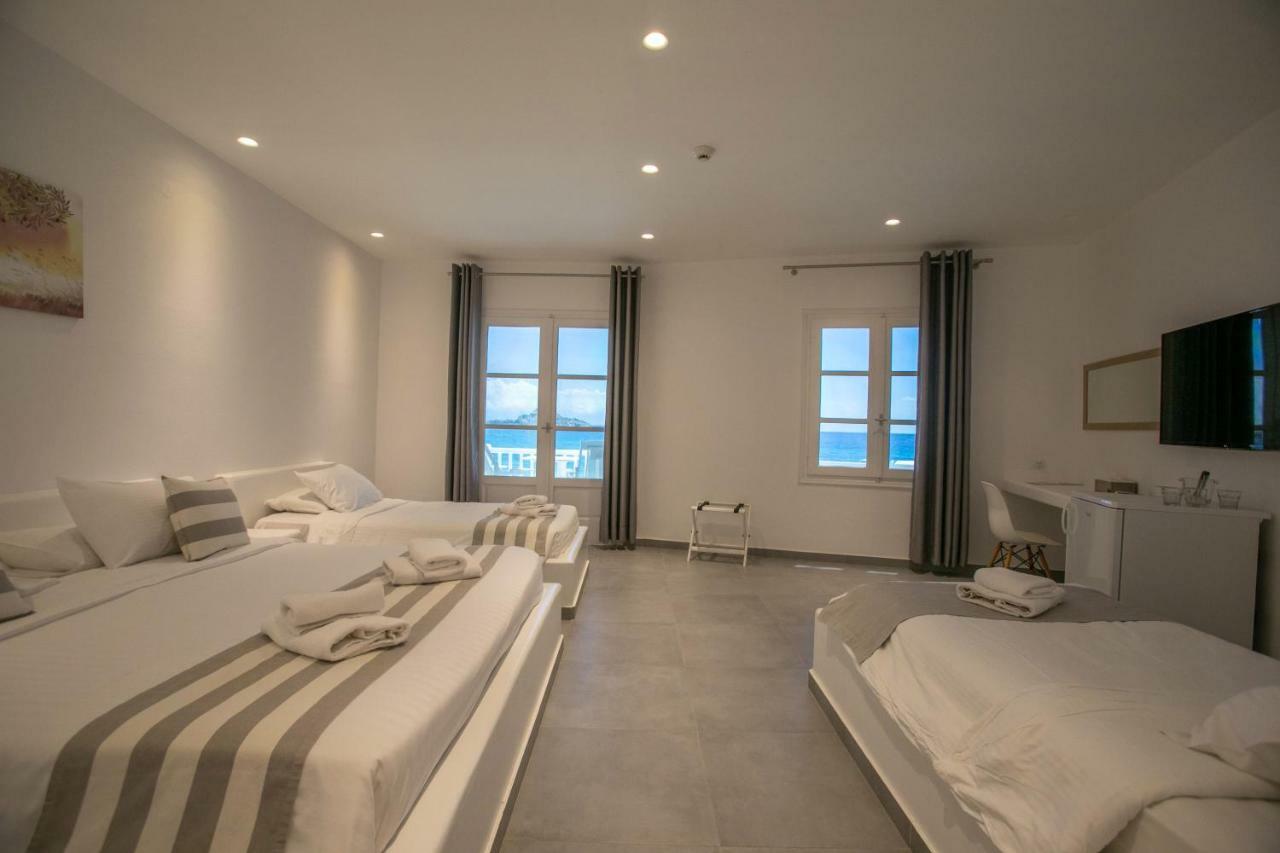 Acrogiali Beachfront Hotel Mykonos Platys Gialos  Phòng bức ảnh